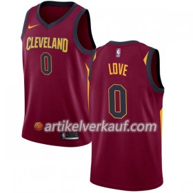 NBA Cleveland Cavaliers Trikot Kevin Love 0 Nike 2017-18 Maroon Swingman - Herren